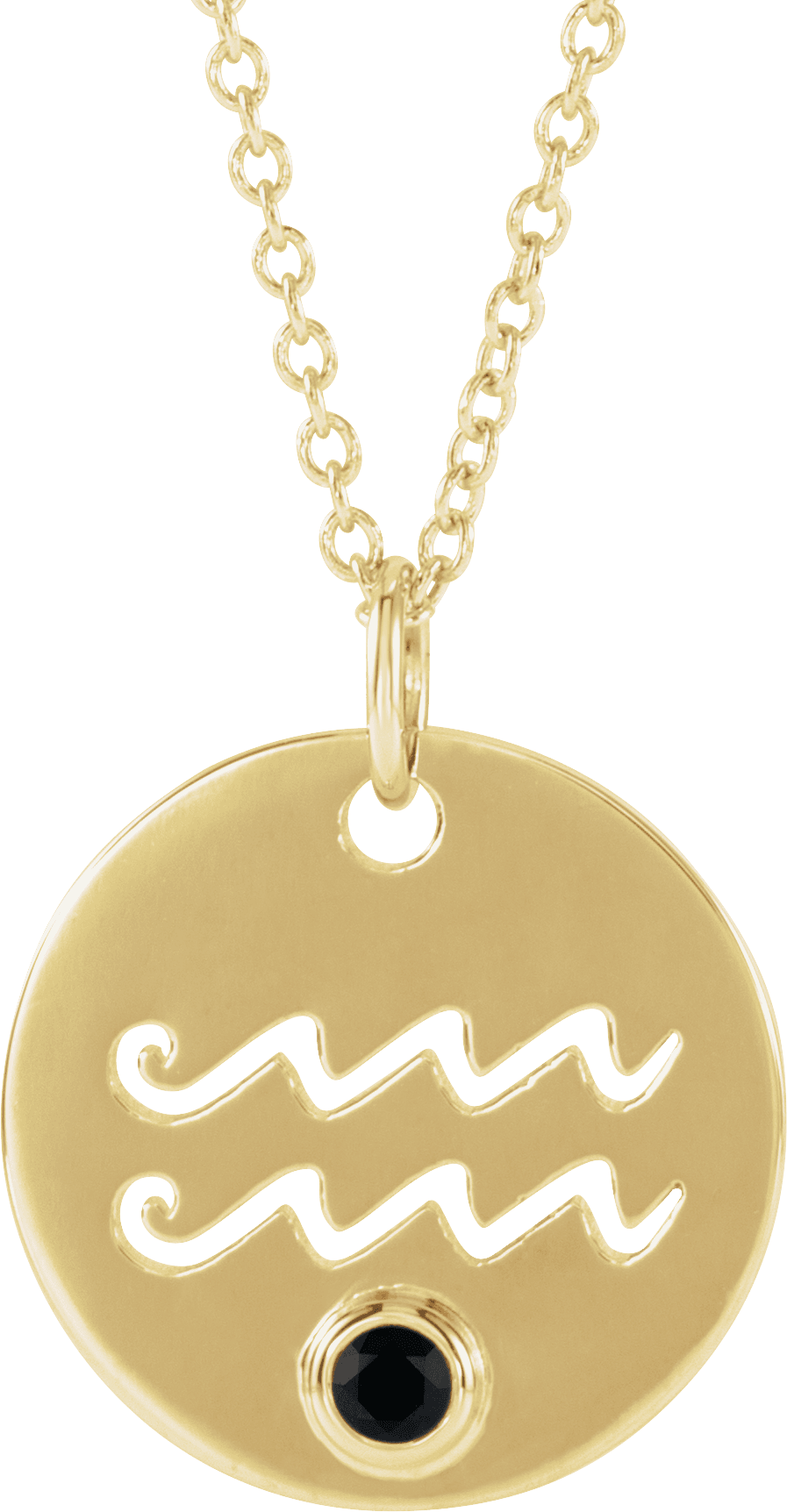 zodiac disc necklace