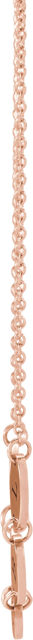 Alternative view of Engravable Family Oval Disc Necklace