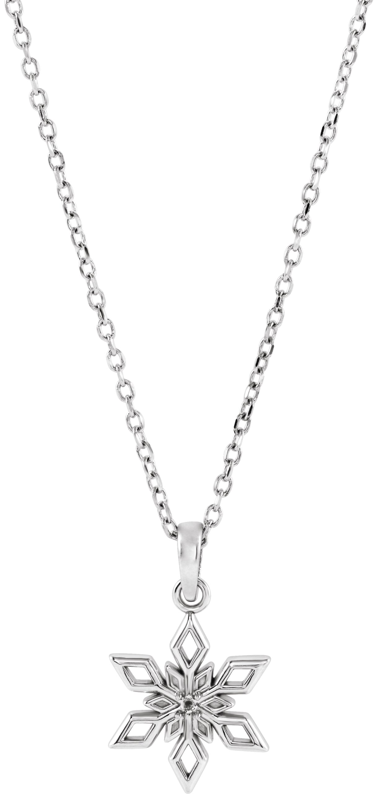 Snowflake Necklace or Pendant