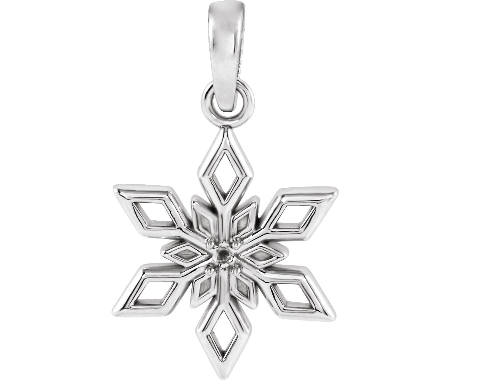 Snowflake Necklace or Pendant