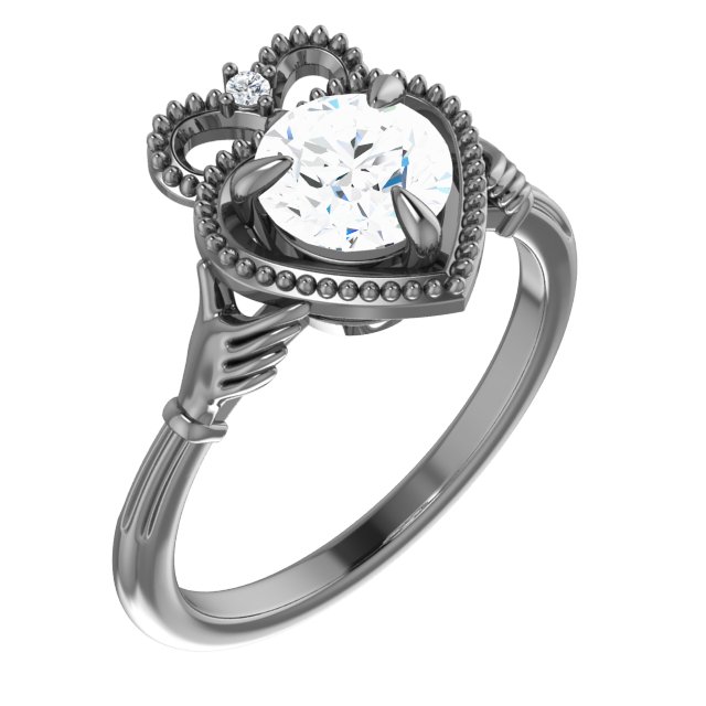 Claddagh Claw-Prong Engagement Ring or Band