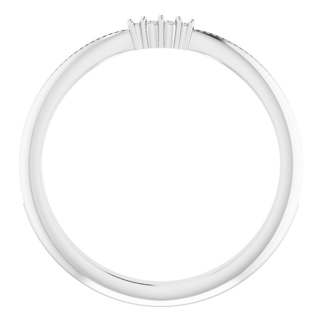 Band Mounting for 10x8 mm Emerald Ring view 2