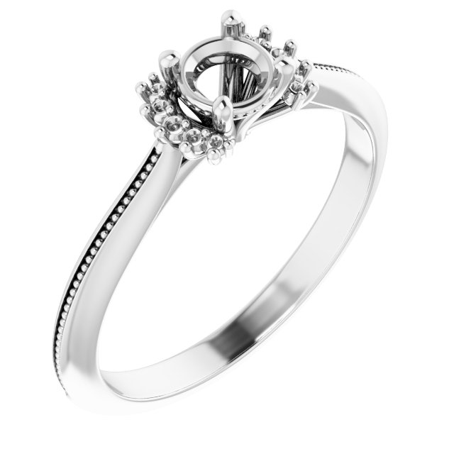 Accented Engagement Ring