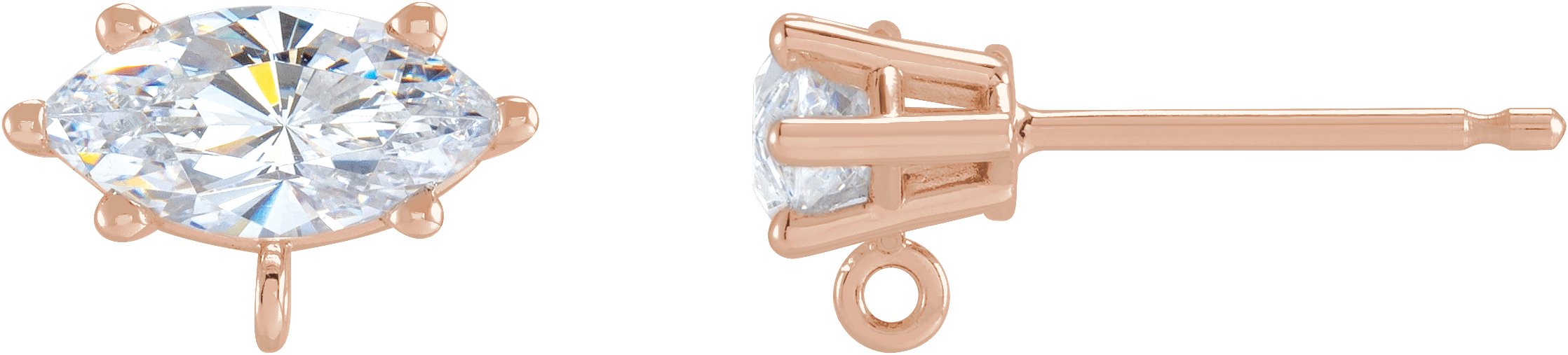 Basket Stud Earring Top