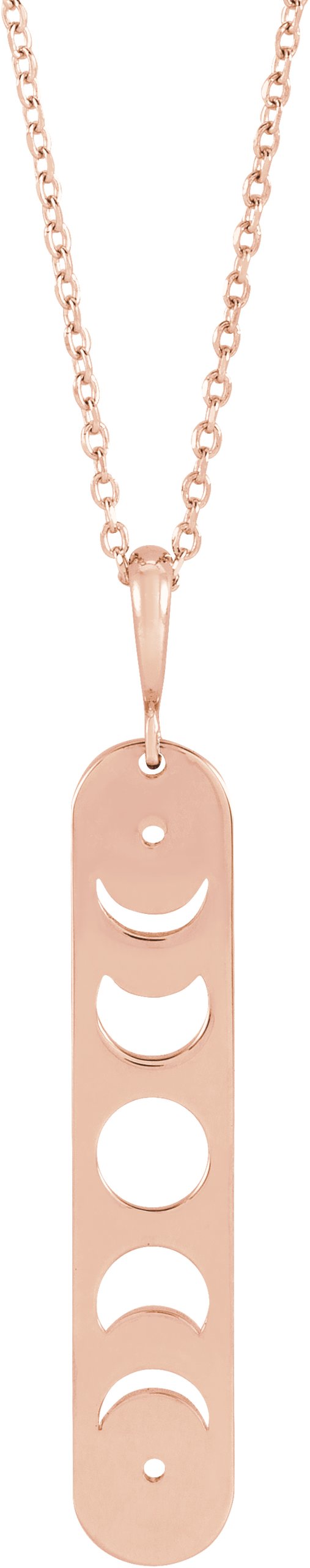 Moon Phase Bar Necklace or Pendant