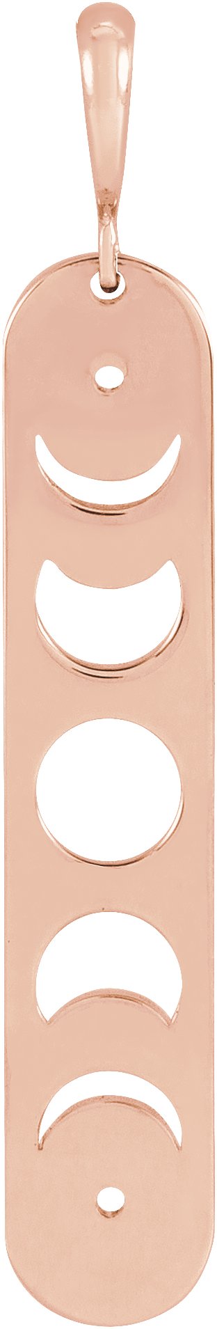 Moon Phase Bar Necklace or Pendant