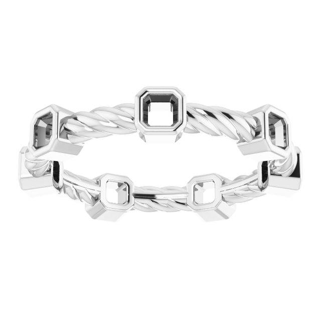 4.5x3 mm Emerald Eternity Band Mounting view 3