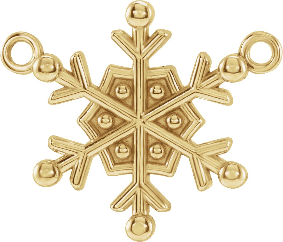 Petite Snowflake Necklace or Center