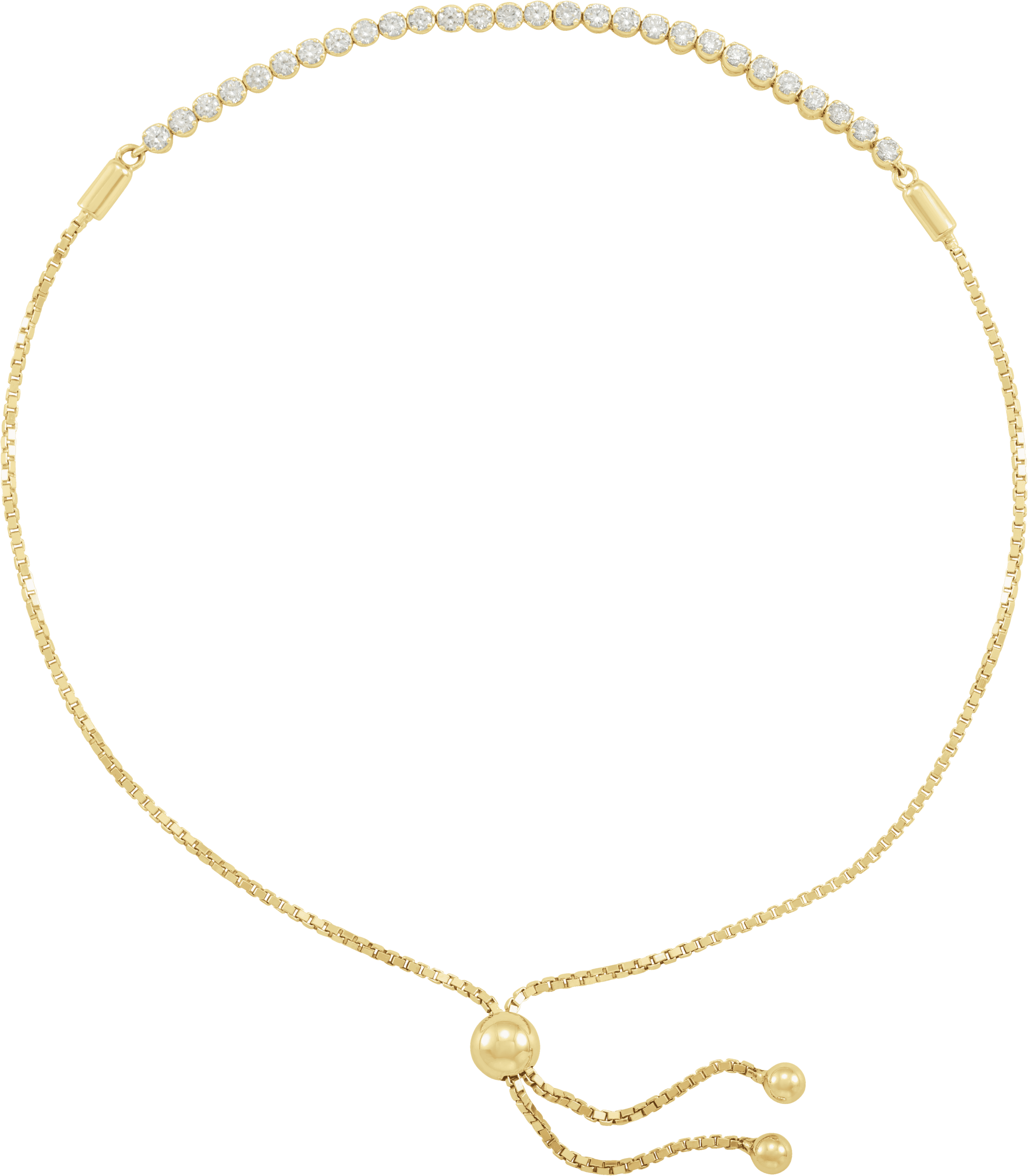 diamond bolo bracelet