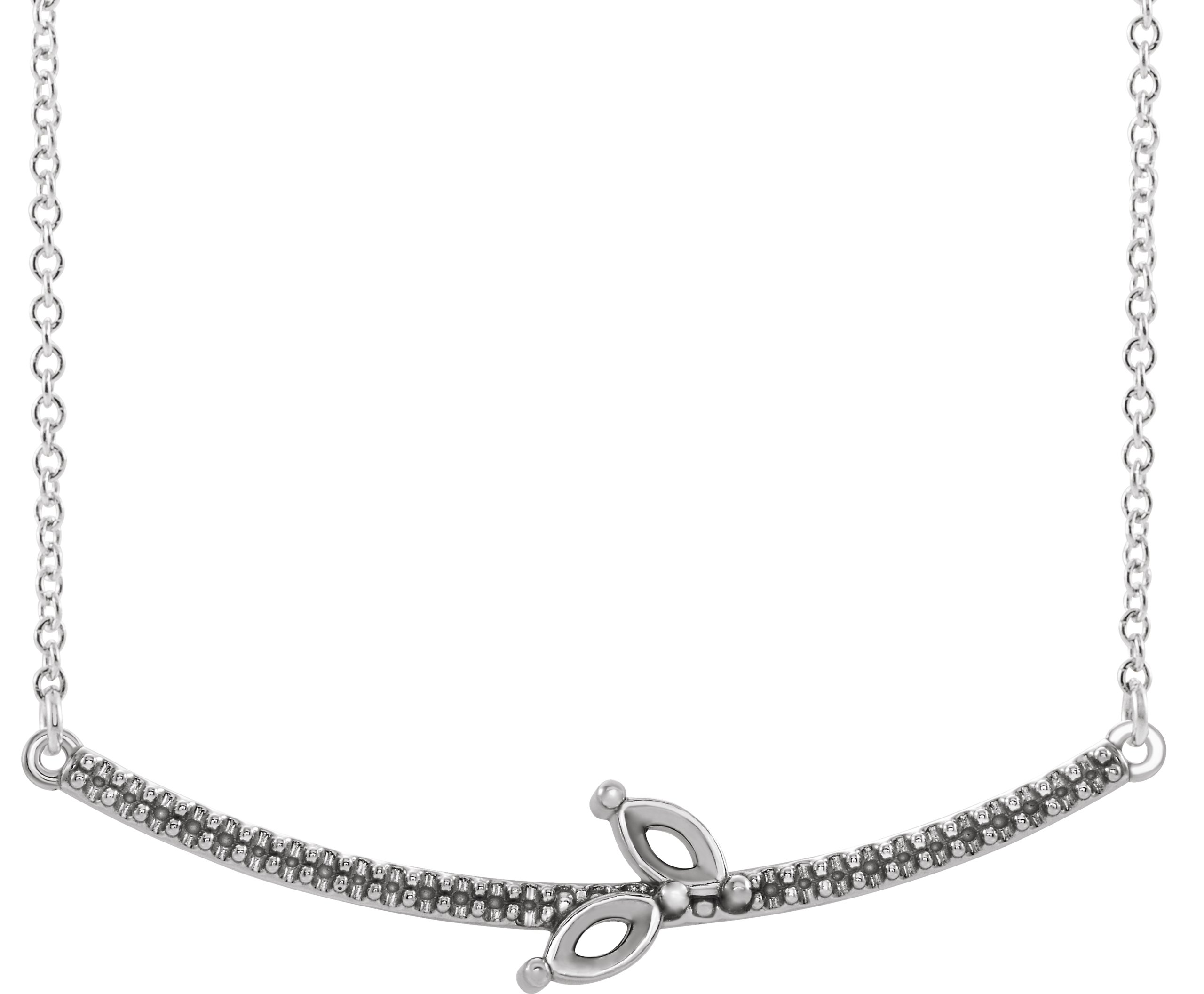 Family Curved Bar Necklace or Center