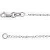 14K White 1.4 mm Keyhole Link 16 inch Chain Ref 17997652