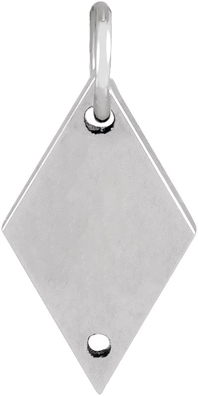 Engravable Rhombus Necklace or Pendant
