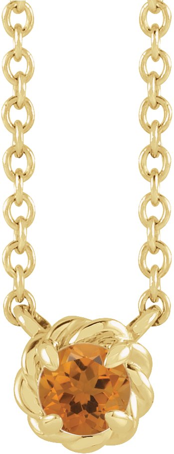 Claw-Prong Rope Necklace or Center