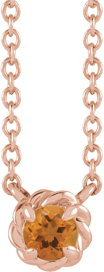 Claw-Prong Rope Necklace or Center