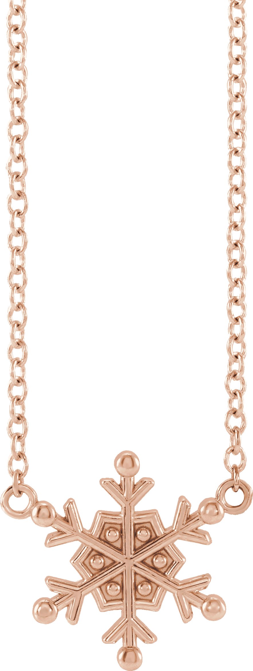Petite Snowflake Necklace or Center