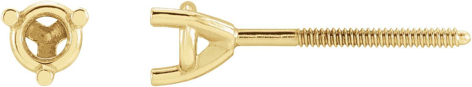 Round 3-Prong Stuller Moissanite™ Stud Earrings