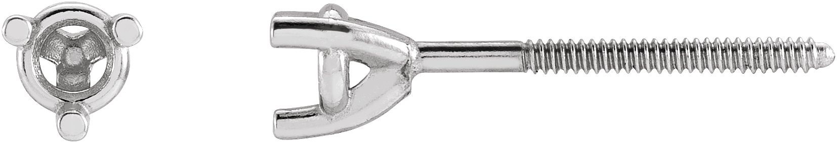 Round 3-Prong Stuller Moissanite™ Stud Earrings