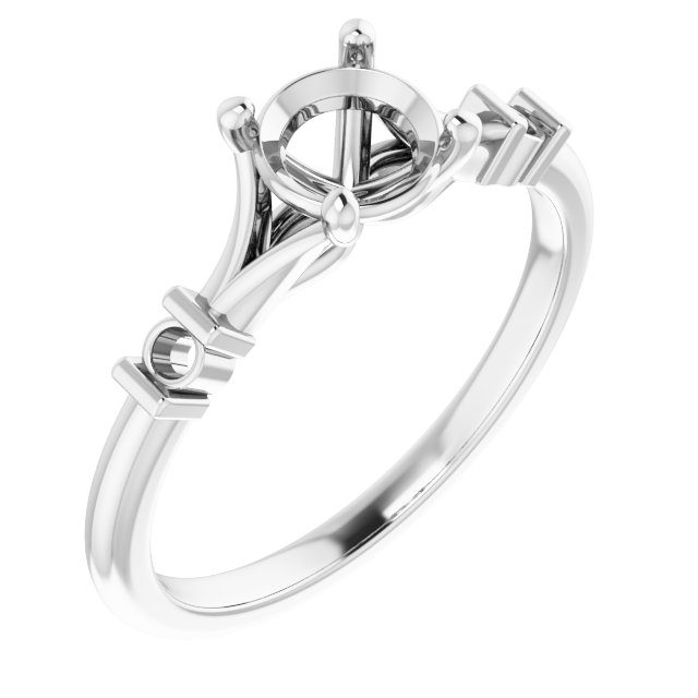 Accented Engagement Ring