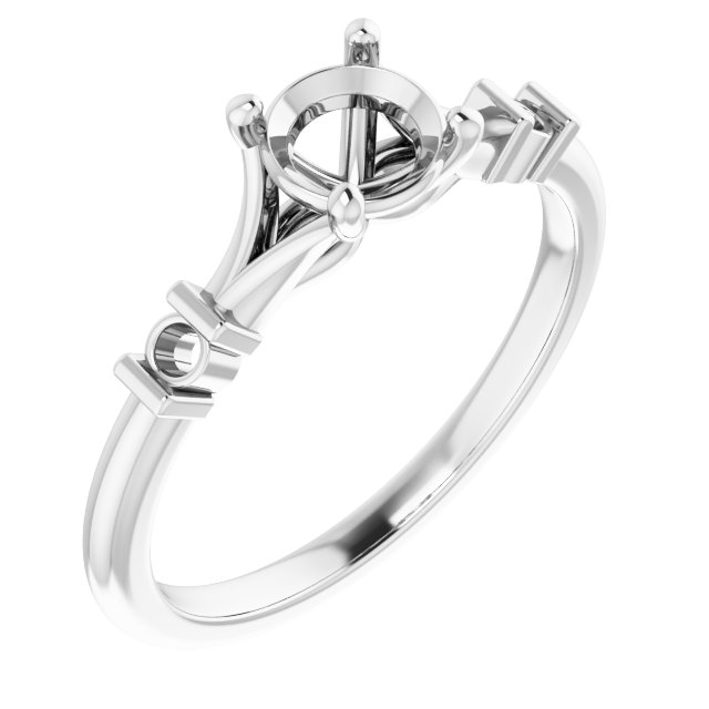 Accented Engagement Ring