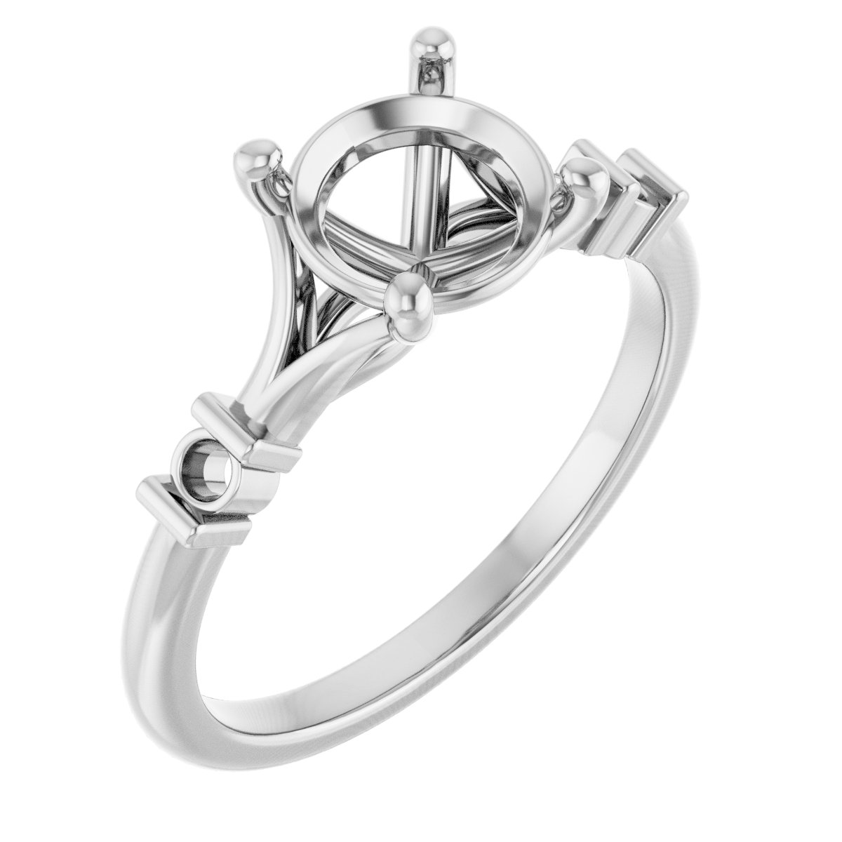 Accented Engagement Ring