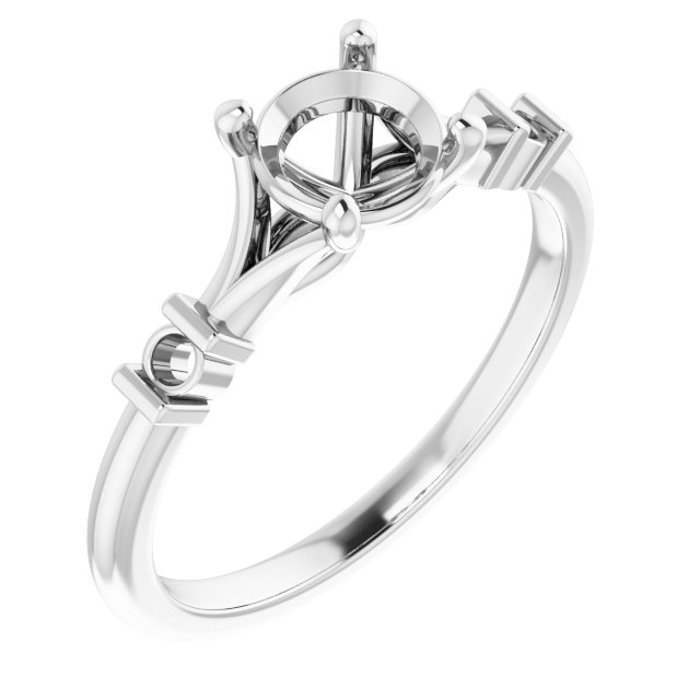 Accented Engagement Ring