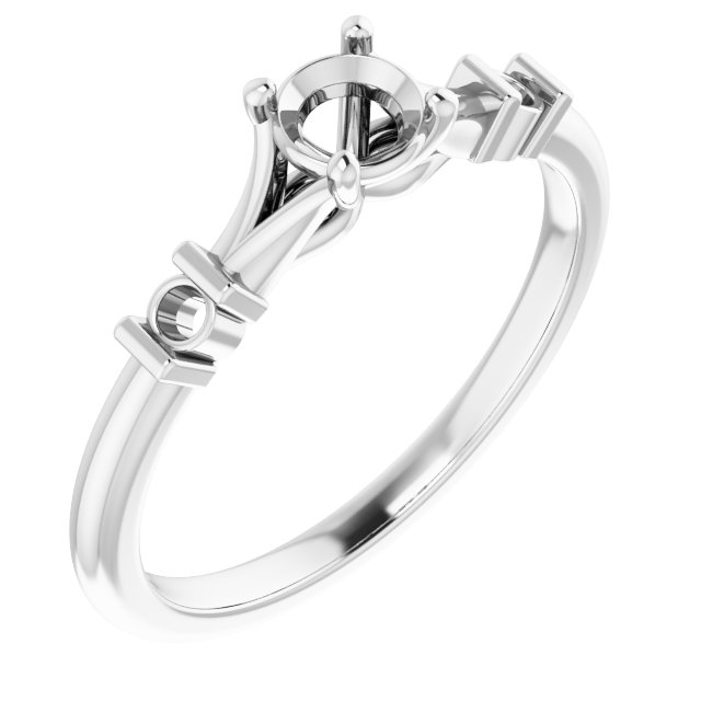 Accented Engagement Ring