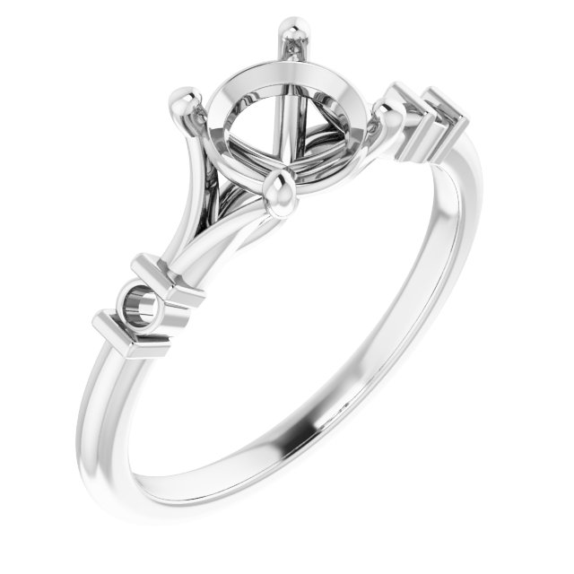 Accented Engagement Ring