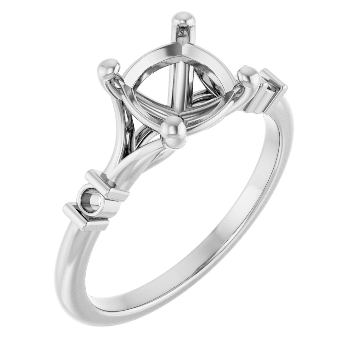 Accented Engagement Ring