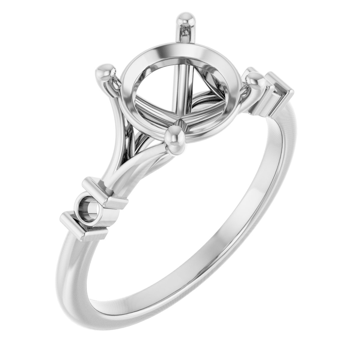 Accented Engagement Ring