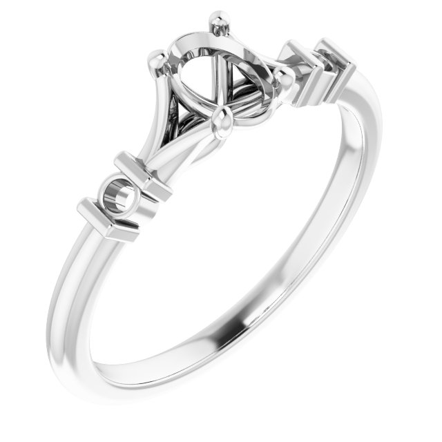 Accented Engagement Ring
