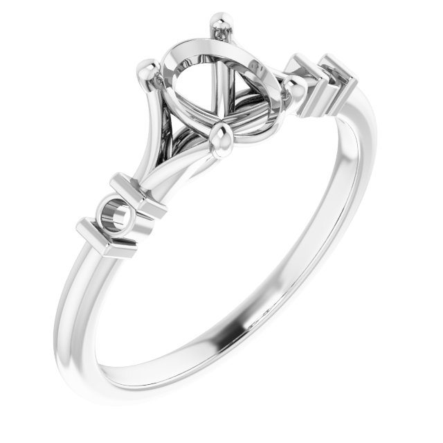 Accented Engagement Ring