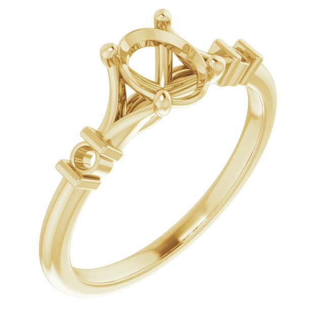 Accented Engagement Ring