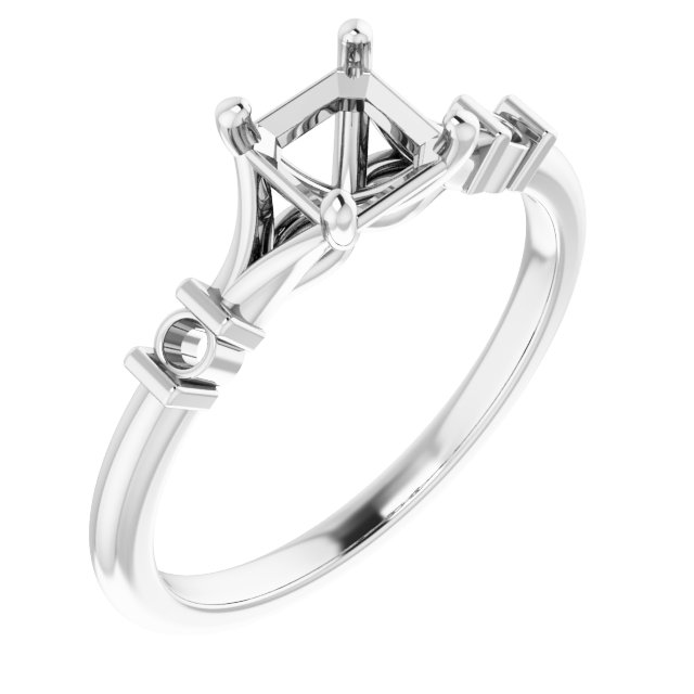 Accented Engagement Ring