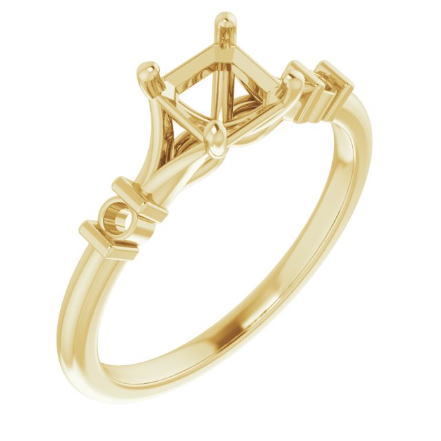 Accented Engagement Ring
