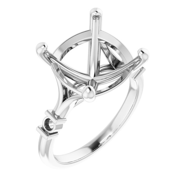 Accented Engagement Ring