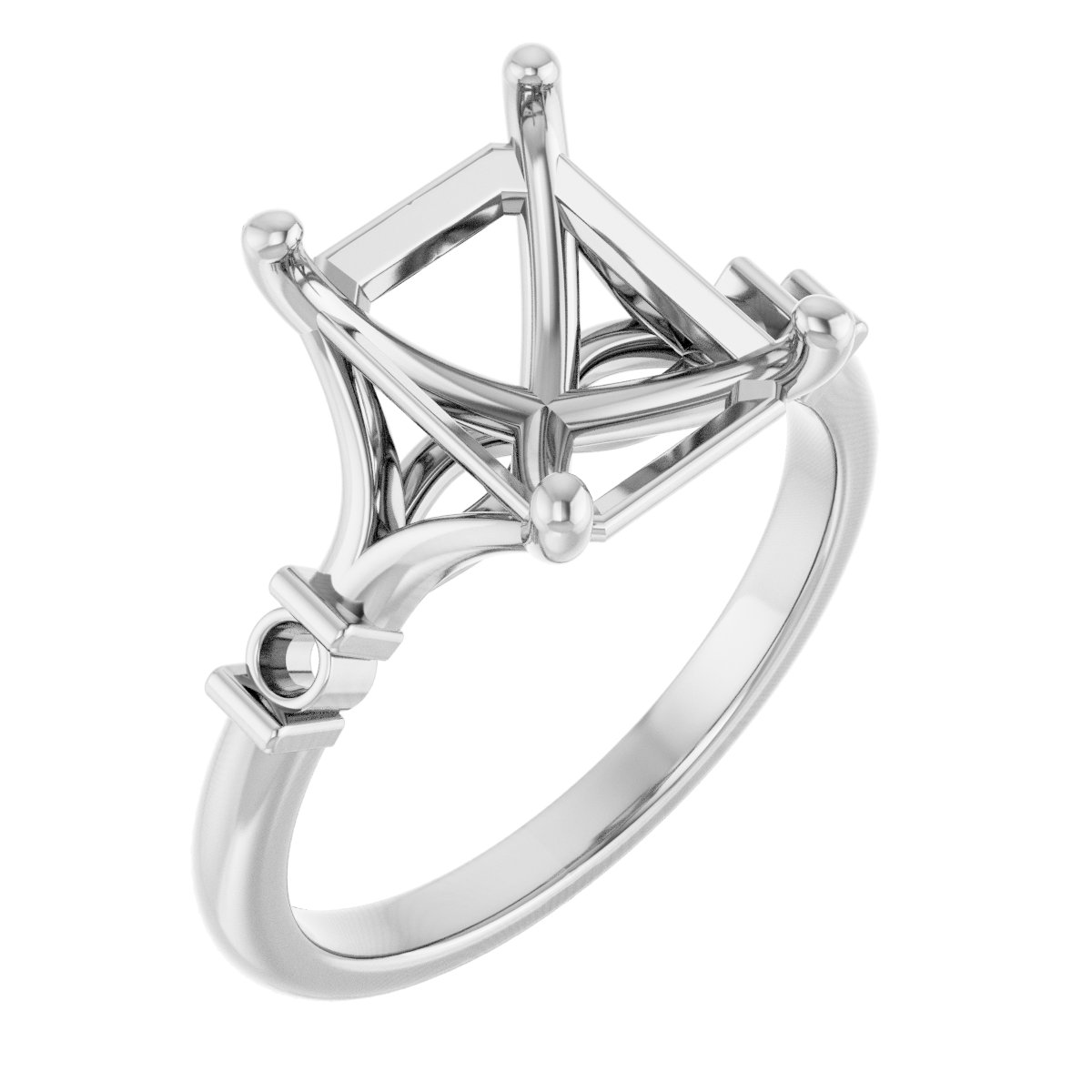Accented Engagement Ring