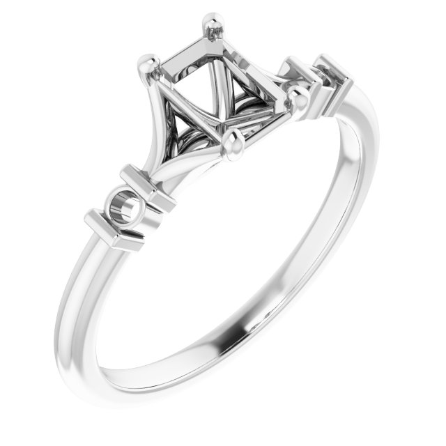 Accented Engagement Ring