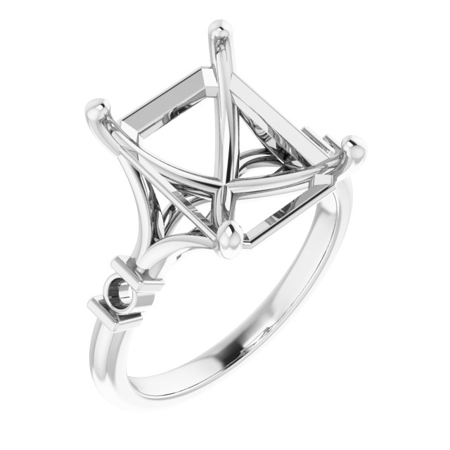 Accented Engagement Ring