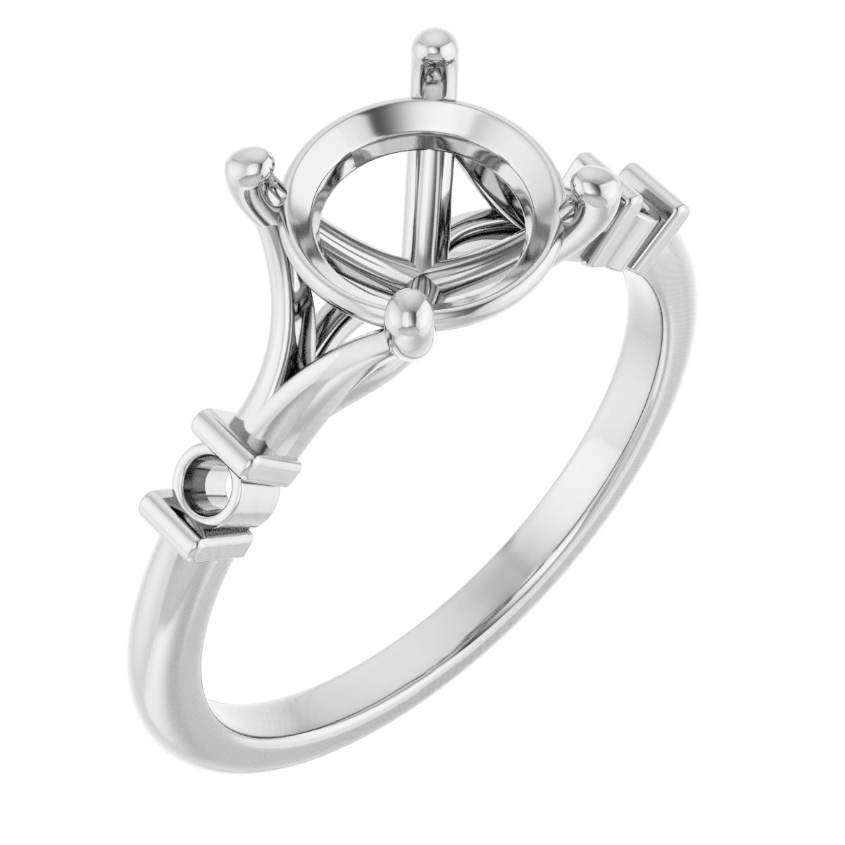 Accented Engagement Ring