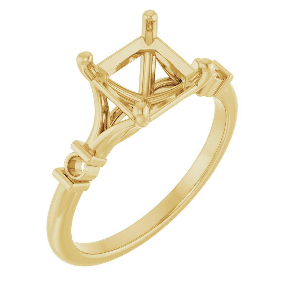 Accented Engagement Ring