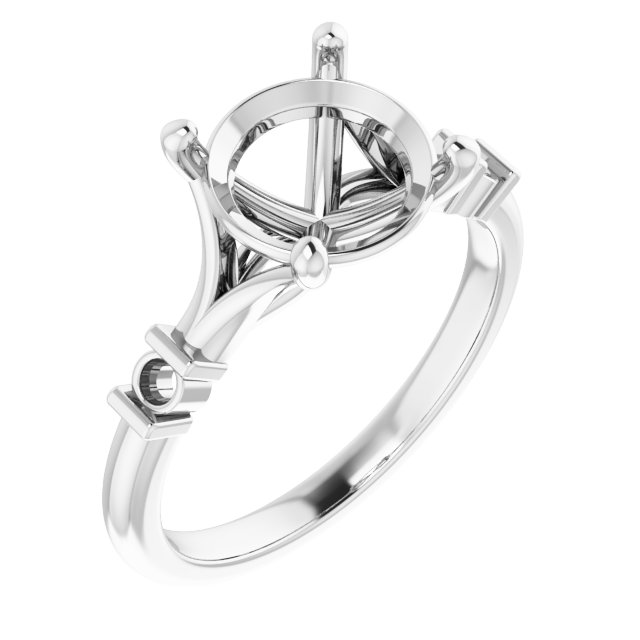 Accented Engagement Ring
