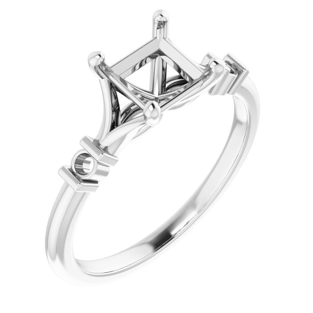 Accented Engagement Ring