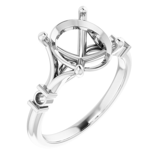 Accented Engagement Ring