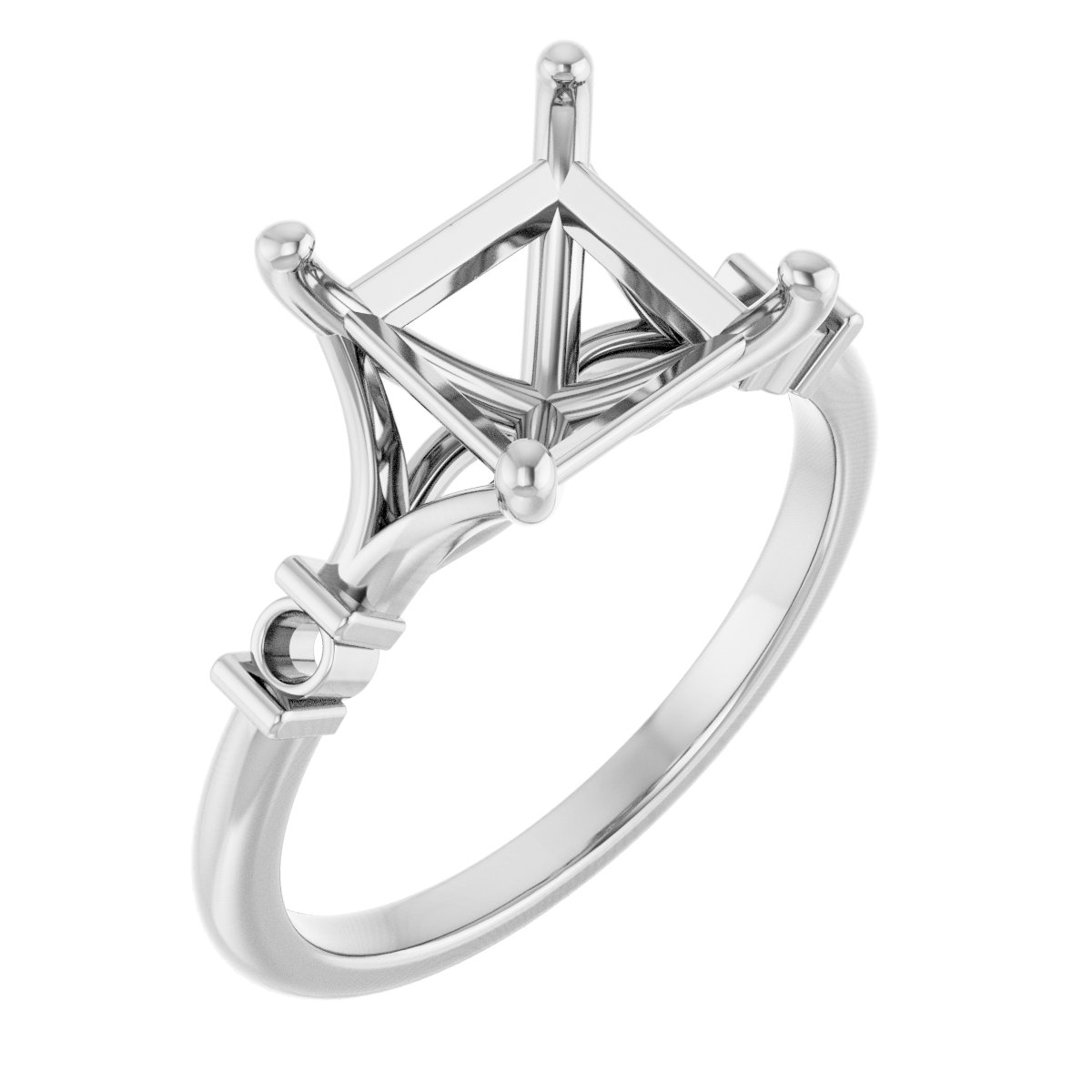 Accented Engagement Ring