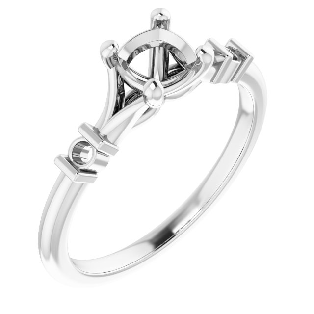 Accented Engagement Ring