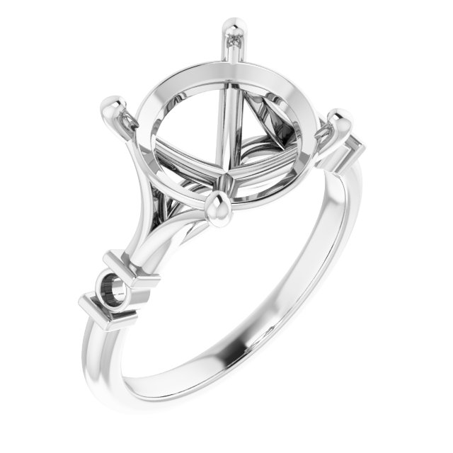 Accented Engagement Ring