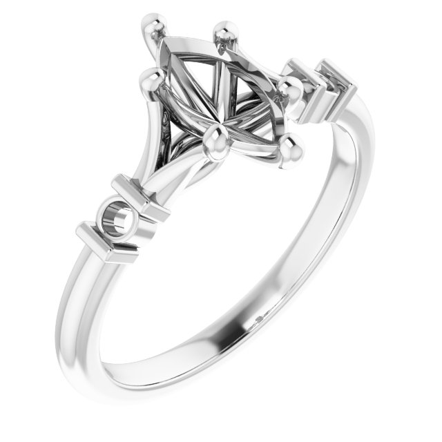Accented Engagement Ring