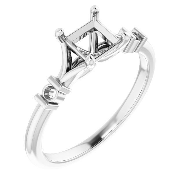 Accented Engagement Ring