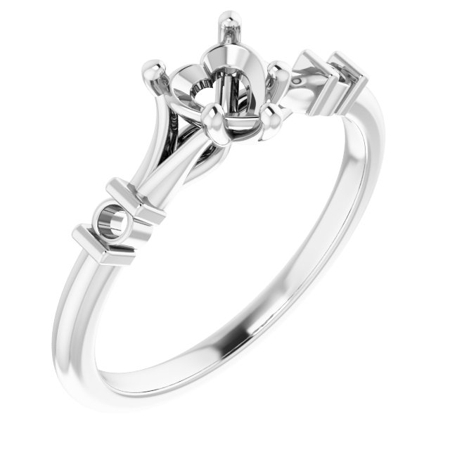 Accented Engagement Ring