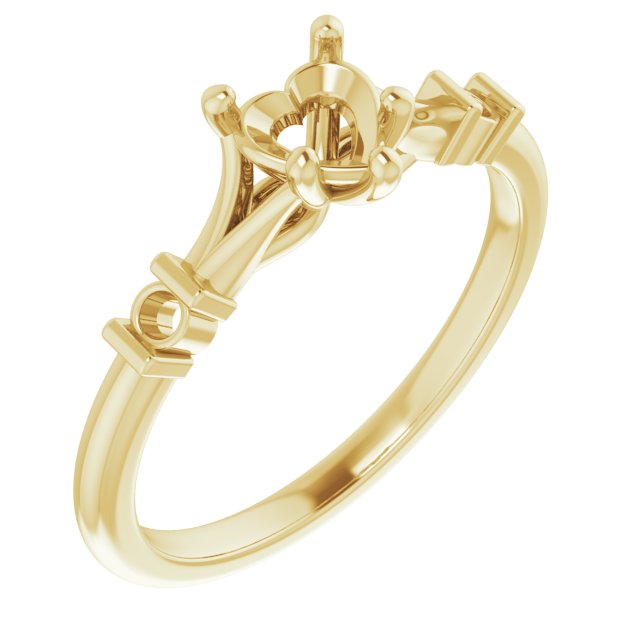 Accented Engagement Ring